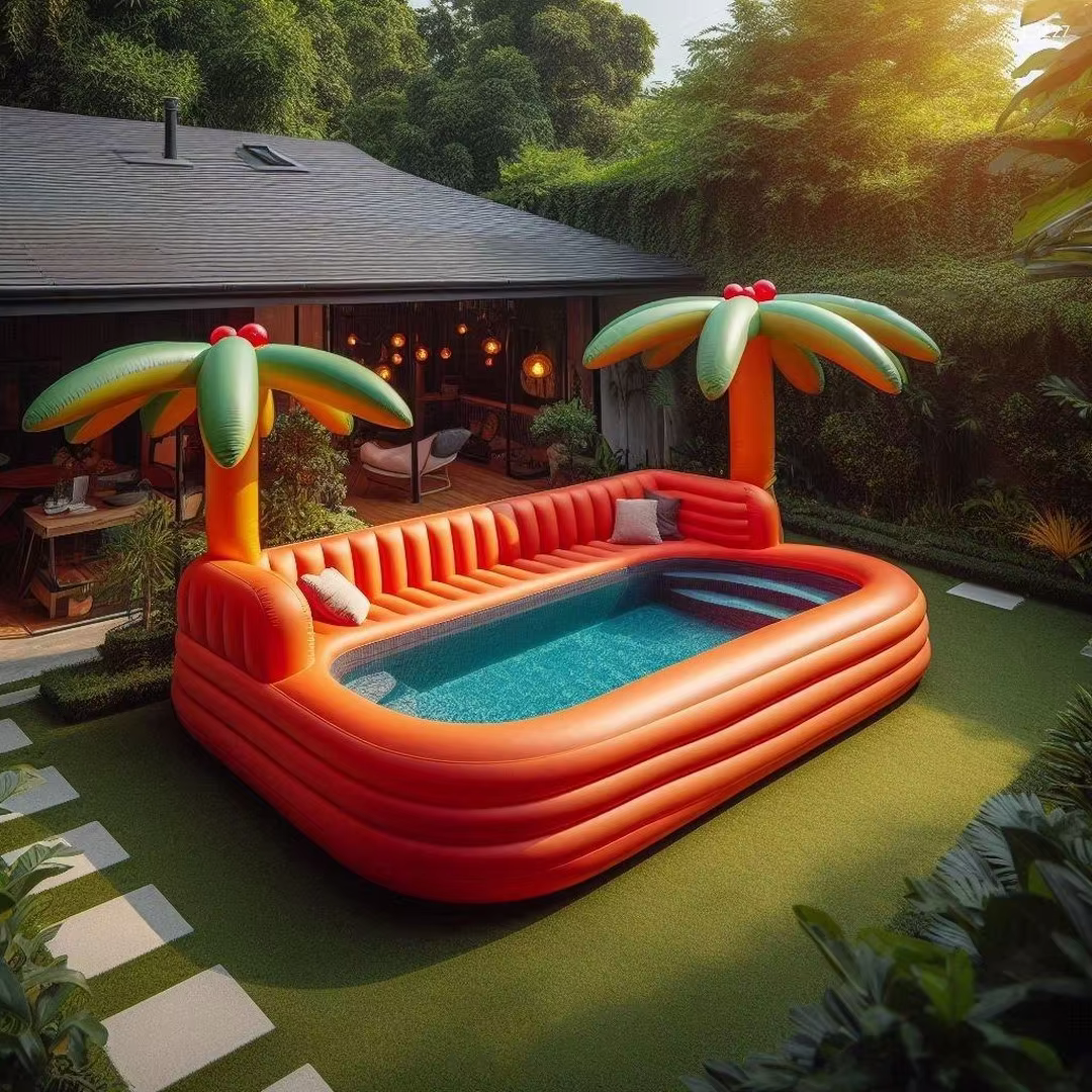 Prix du fabricant canapé de salon gonflable piscine canapé Durable piscine gonflable natation adulte
