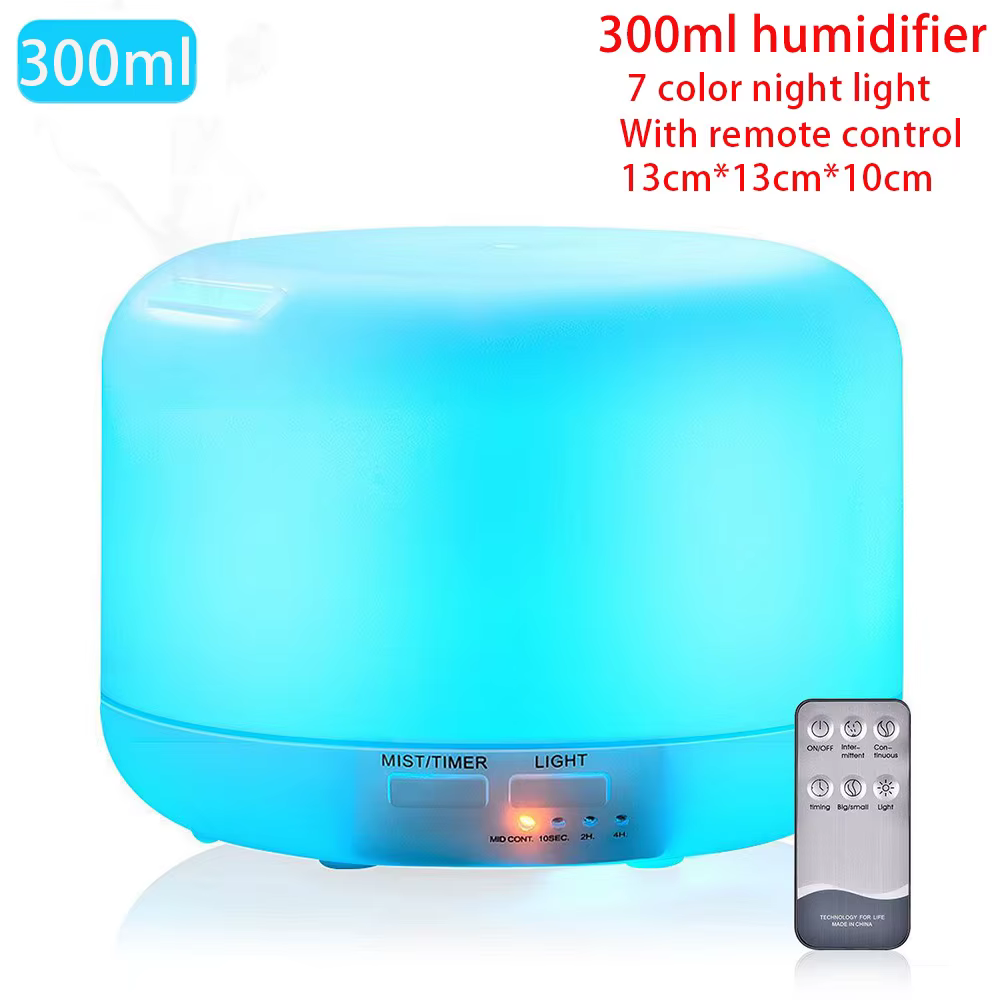 Diffuseur d'huiles essentielles télécommandé pour la maison, humidificateur, diffuseur d'arômes à ul