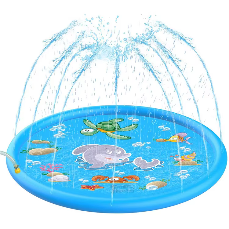 Piscine gonflable pour animaux de compagnie d'été, arroseur d'eau, jeu de polymères refroidissants,