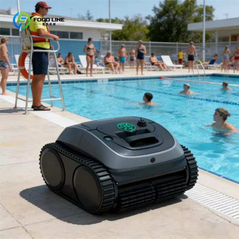 Nettoyeur de piscine robotisé automatique personnalisé, aspirateur robot sans fil, système de naviga
