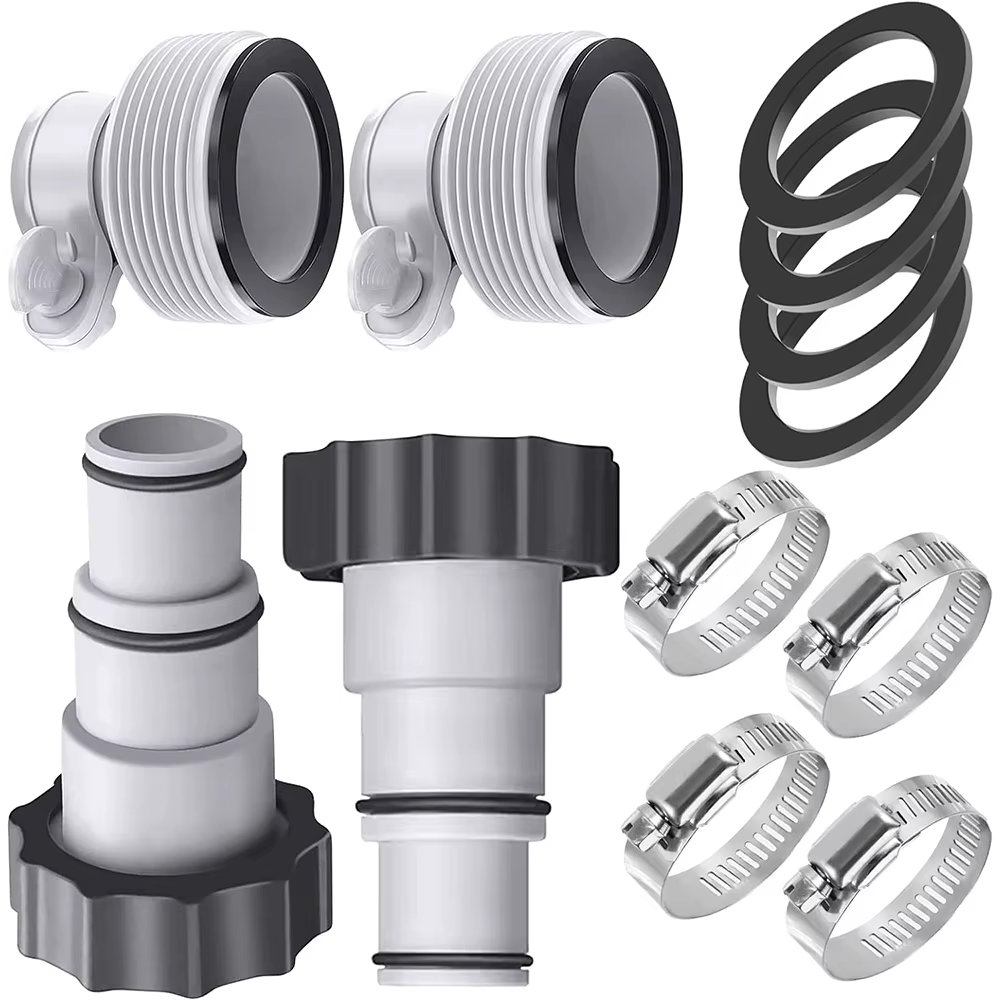 Adaptateur de tuyau de piscine pour pompe Intex Hayward, fileté, robuste, résistant au chlore, racco