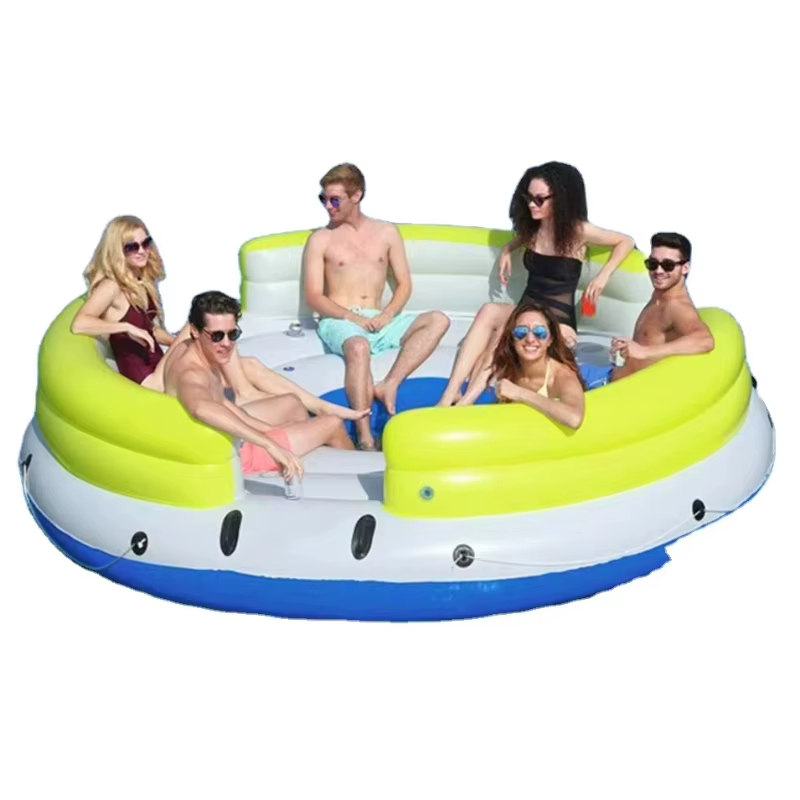 Canapé d'eau gonflable imperméable flottant/lit îlot piscine de canapé flottant