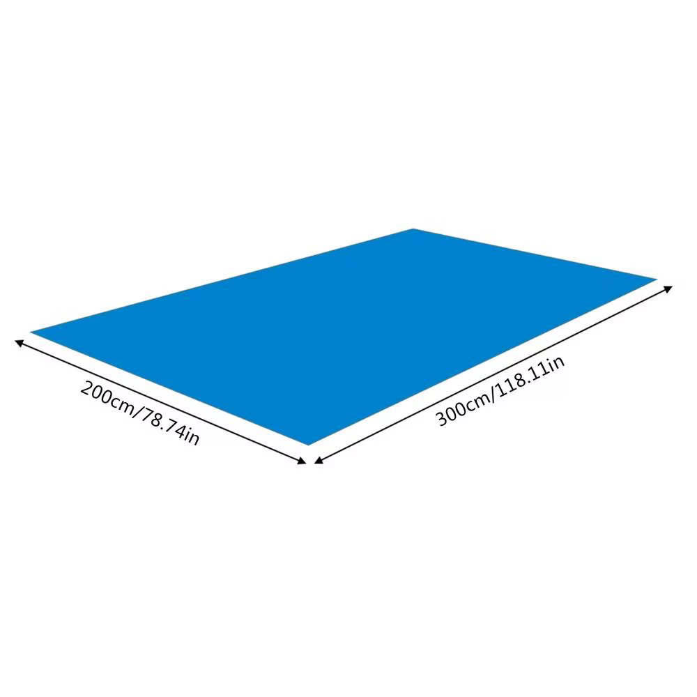 Couverture de tapis de sol de piscine multi-tailles, tissu de sol rectangulaire de grande taille pou
