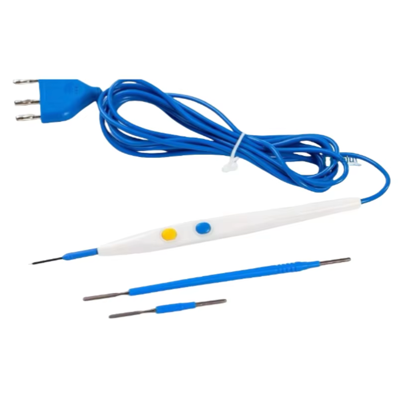 Électrode hémostatique combinée en acier au tungstène et en acier inoxydable, coupe rapide, adaptée