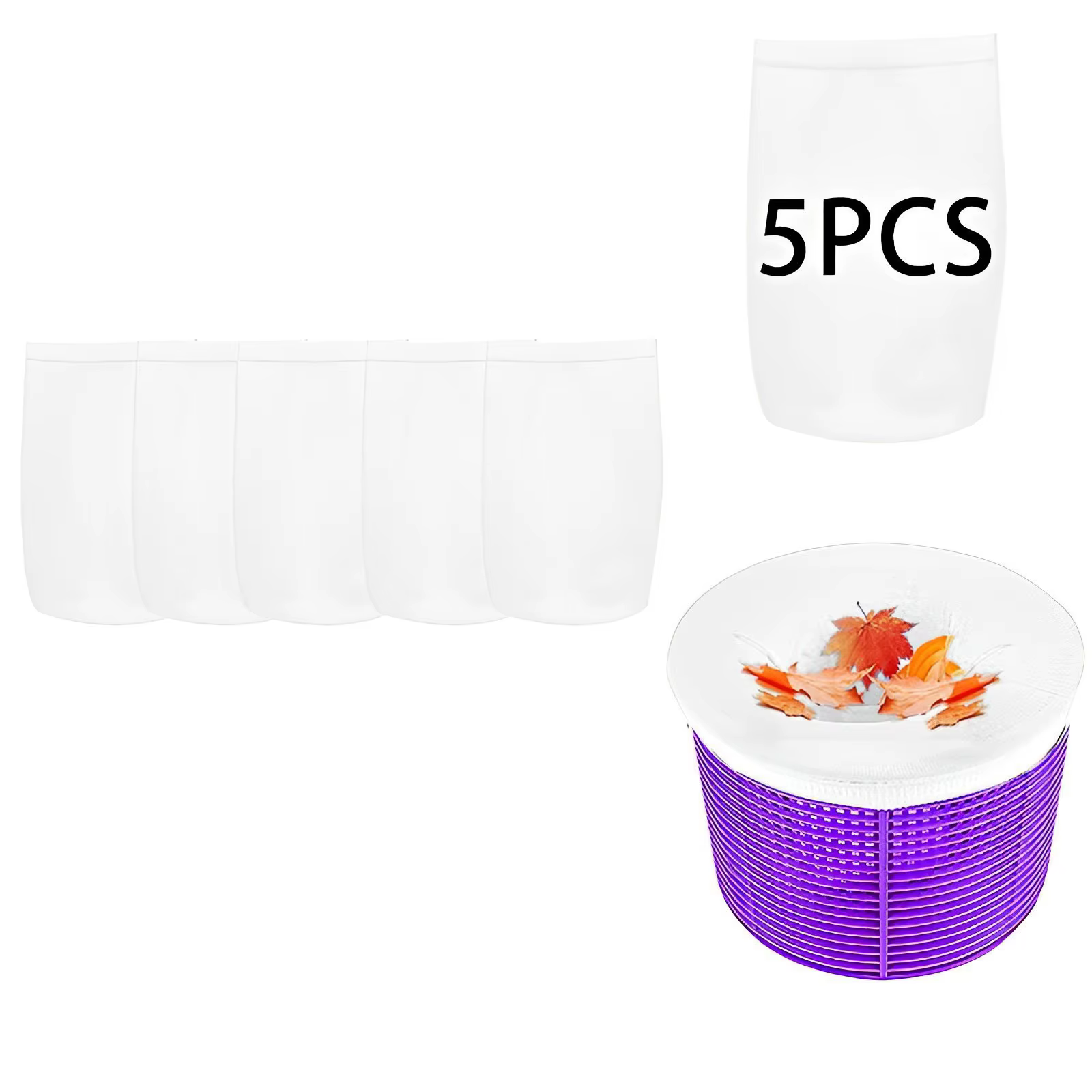 NOUVEAU Lot de 5 à 20 pièces de chaussettes filtrantes en maille pour skimmer de piscine, pour le ne