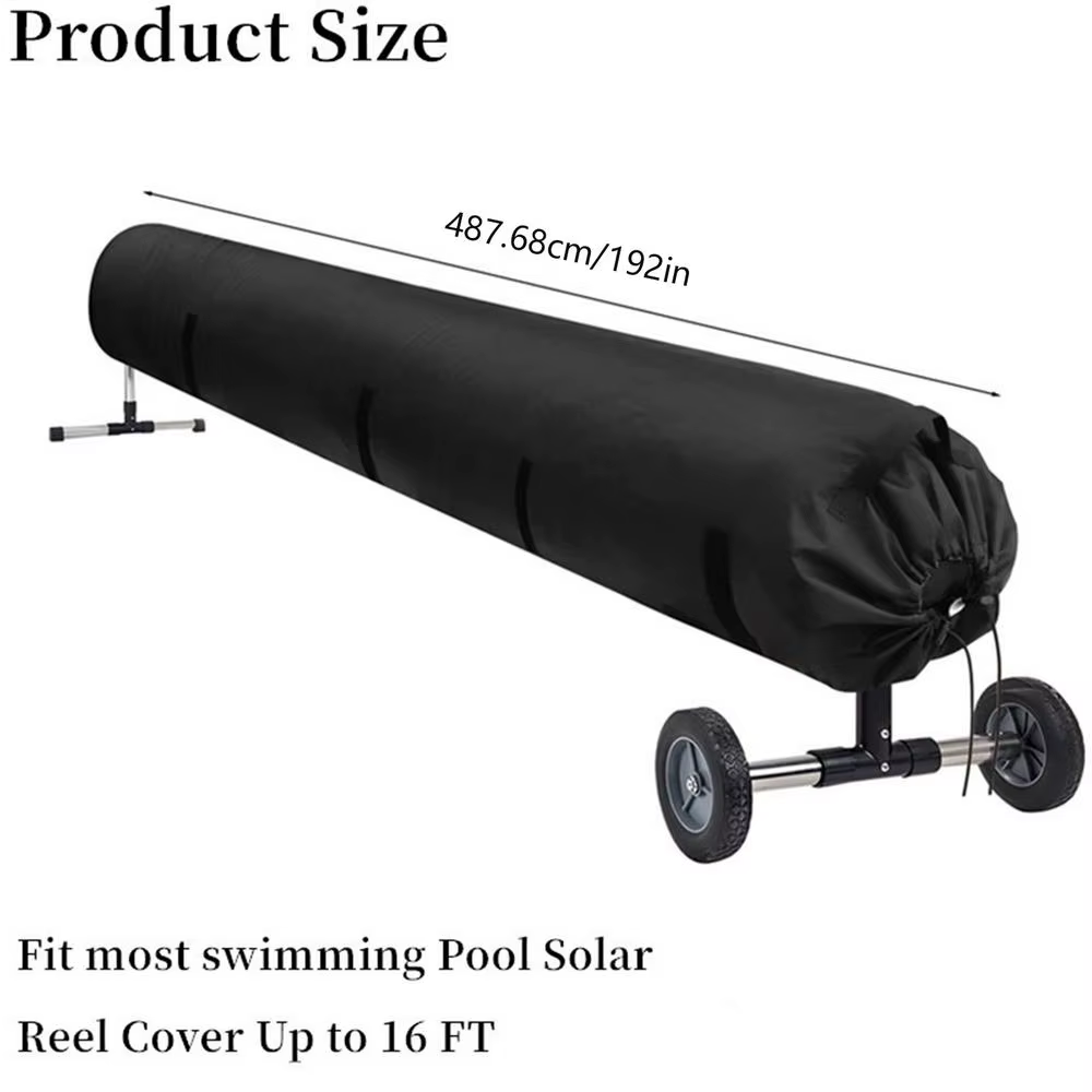 Enrouleur de bâche solaire pour piscine 16-20FT, rouleau de rangement extérieur pour couverture de p