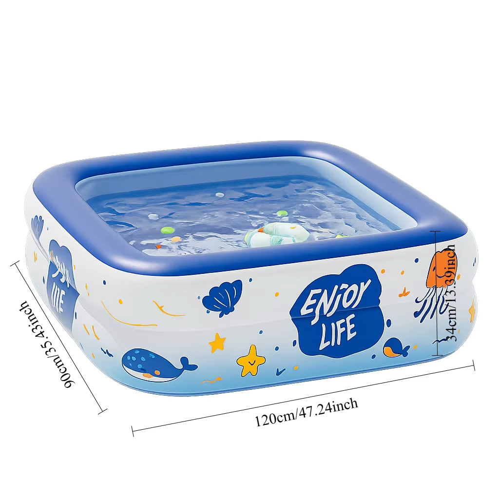 Piscine gonflable familiale pour enfants et adultes, piscine gonflable pleine grandeur pour enfants