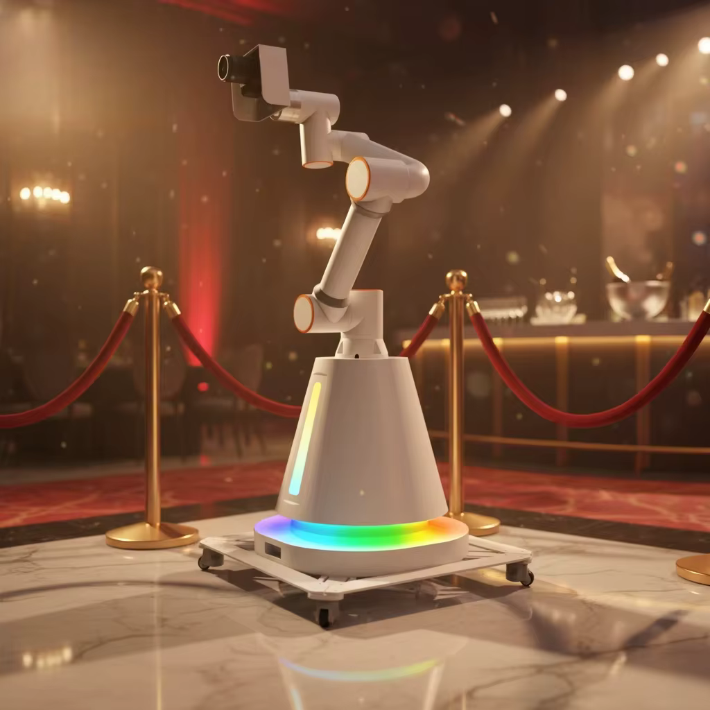 Robot caméra automatique 3D pour événements, mariages, et cabine photo 360° pour selfies
