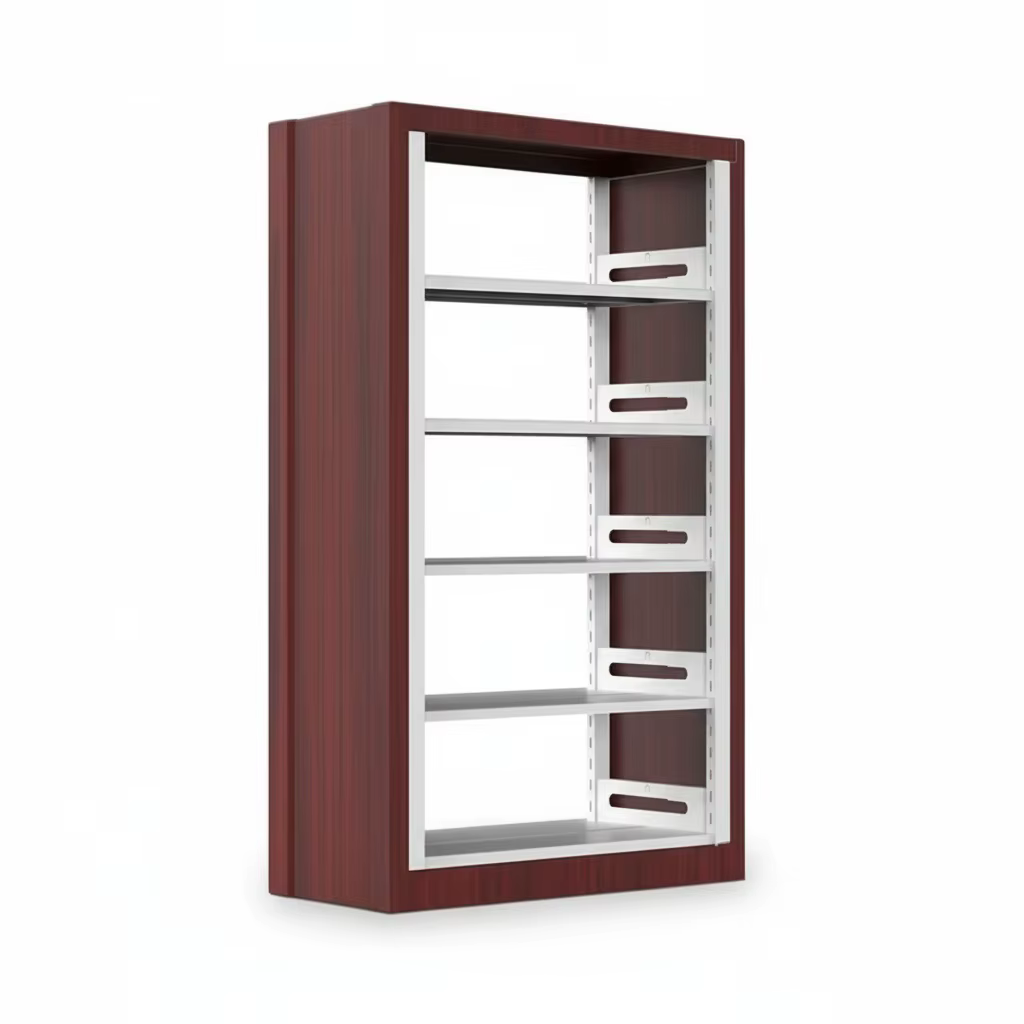 Étagère de bibliothèque en acier, plaque d'acier laminée à froid, présentoir à livres en métal, étag