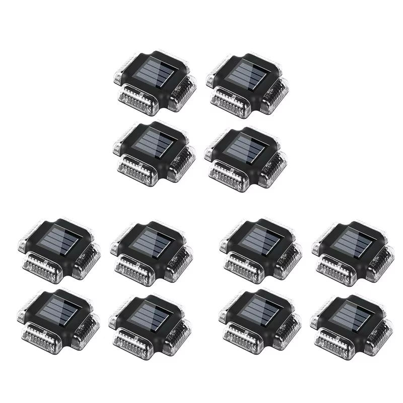 B84B-12Pack Lumières solaires pour terrasse de piscine, lumières de sol pour bord de piscine, access
