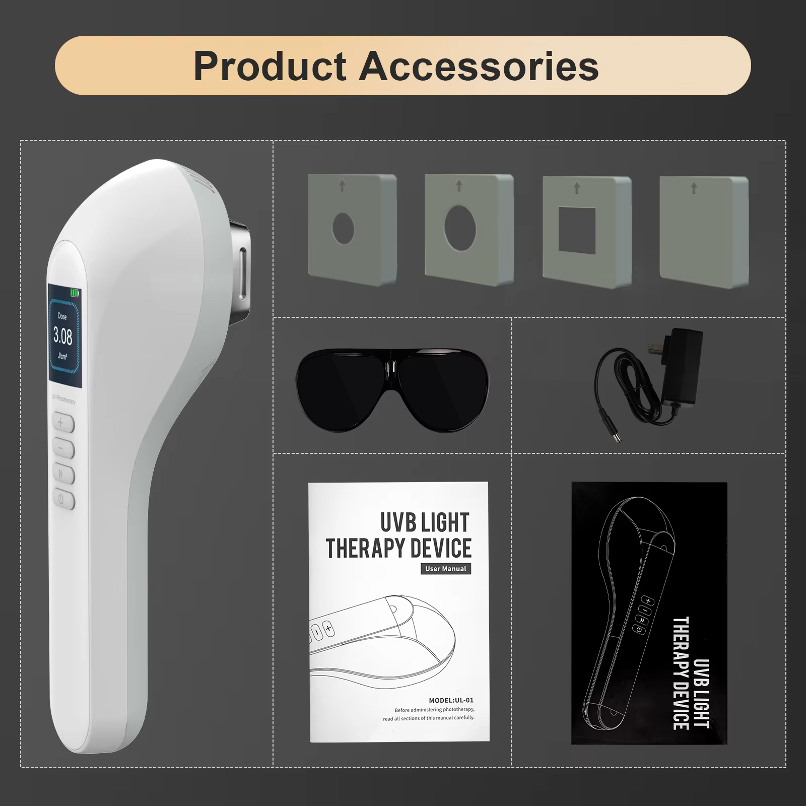 Lampe de photothérapie KTS pour traitement du vitiligo, bande étroite UV, thérapie par la lumière ul