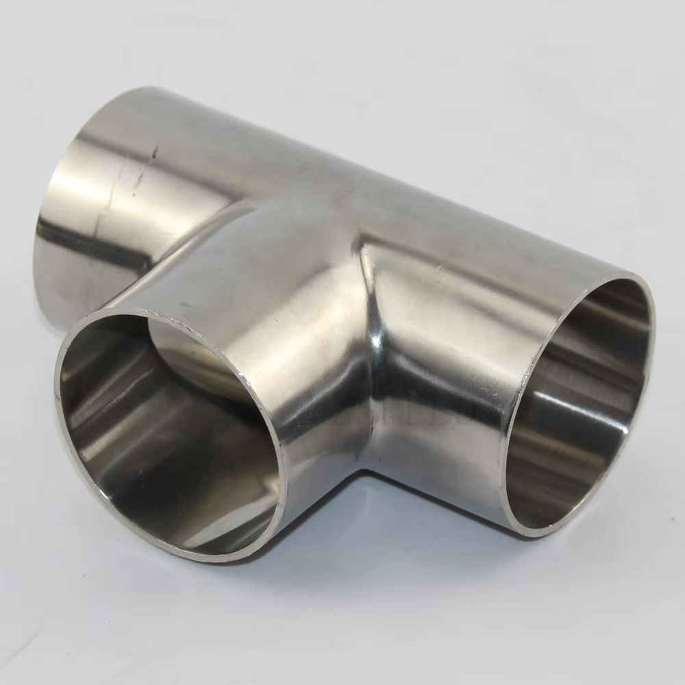 Té en acier inoxydable 304 OD 19 mm-102 mm Acier inoxydable 1,5 mm 2 mm d'épaisseur
