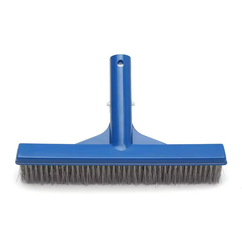 Brosse à algues en acier inoxydable durable de 10 pouces pour le nettoyage des piscines, spas et fon