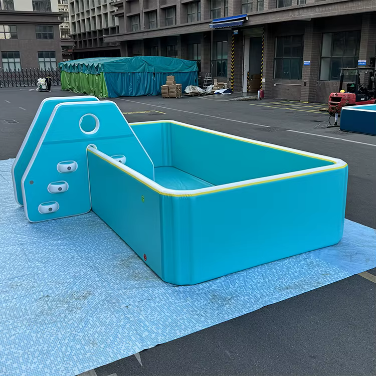 Piscine gonflable, PVC à 4 couches, piscine rectangulaire portable, 6m x 3m x 1.2m, grande piscine h