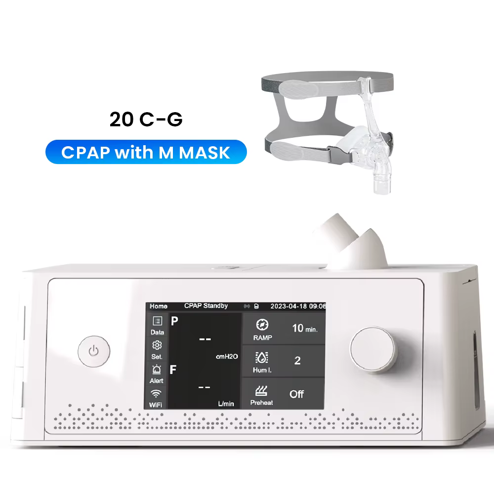 Appareil APAP CPAP BPAP pour l'apnée du sommeil avec masque et humidificateur, filtre à air, disposi