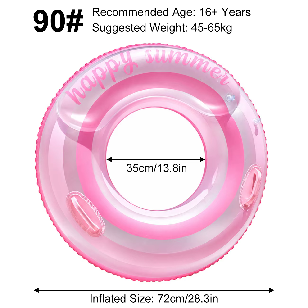 Flotteurs gonflables pour piscine et lac - Bouées rayées, tubes de piscine, anneaux de natation, flo