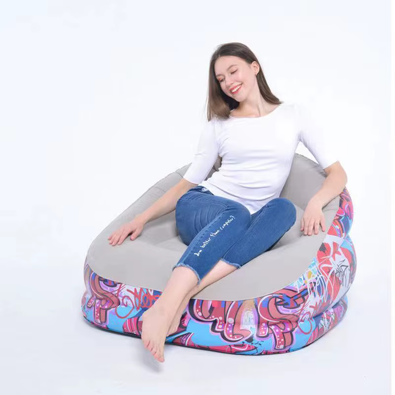 Piscine centrale 37 "Design Graffiti floconné chaise longue gonflable canapé de loisirs pour chambre