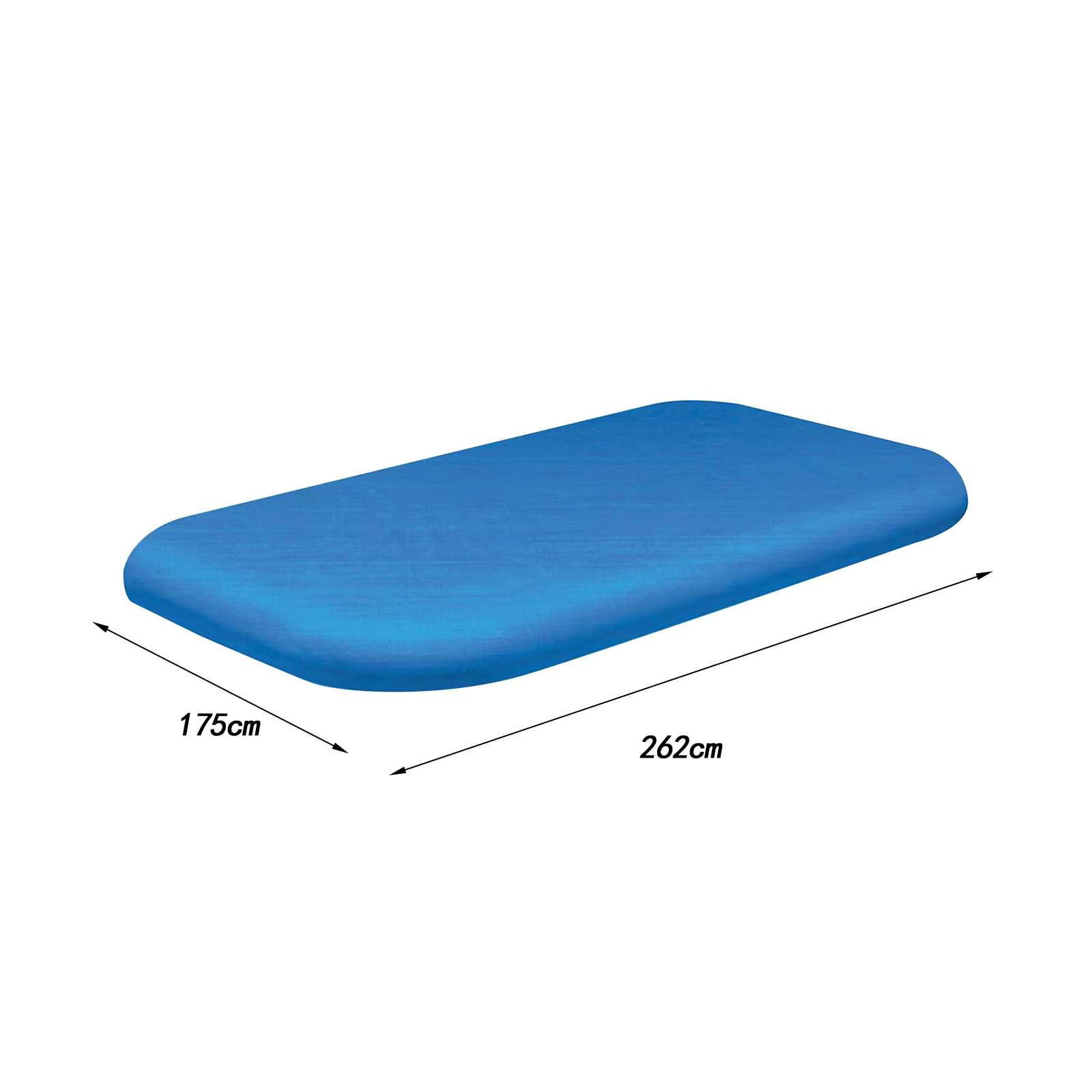 Couverture de piscine rectangulaire PE hors sol, accessoire de piscine extérieure, cadre rectangulai