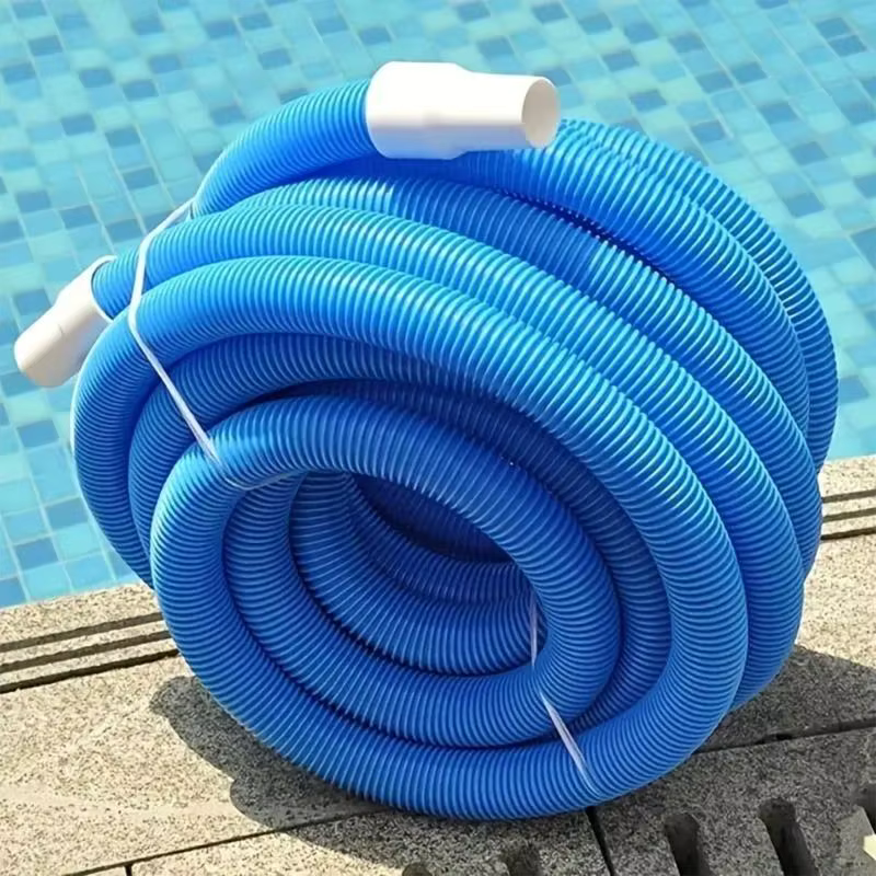 Tuyau piscine 29.5 pieds avec accessoires rotatifs pour nettoyage complet, fonctionne avec nombreux