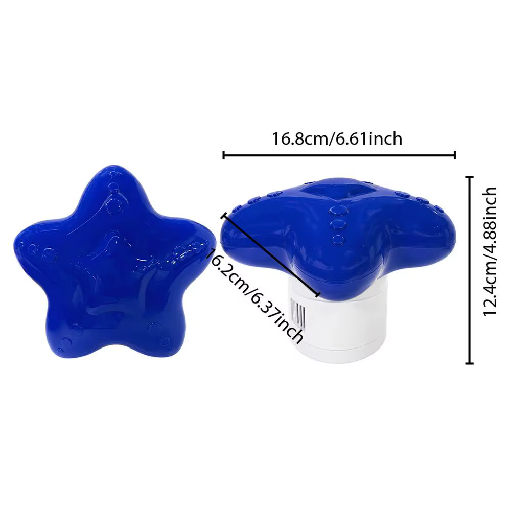 Flotteur de chlore pour piscine en forme d'étoile, distributeur automatique, support flottant pour c