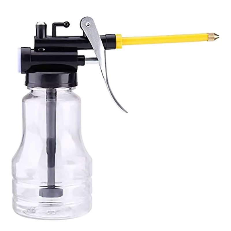Huileur pour graisser des bidons d'huile transparents, pompe haute pression, huile lubrifiante, Mach
