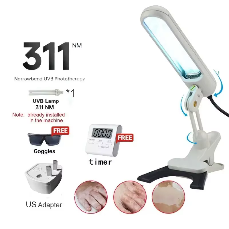 Lampe de photothérapie UVB 311nm, dispositif pour le traitement du Vitiligo, thérapie à la lumière u