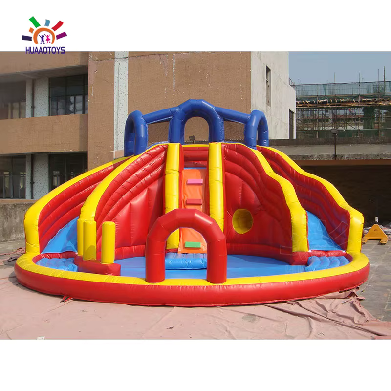 Grande glissière gonflable extérieure de glissière d'eau gonflable pour enfants avec la piscine