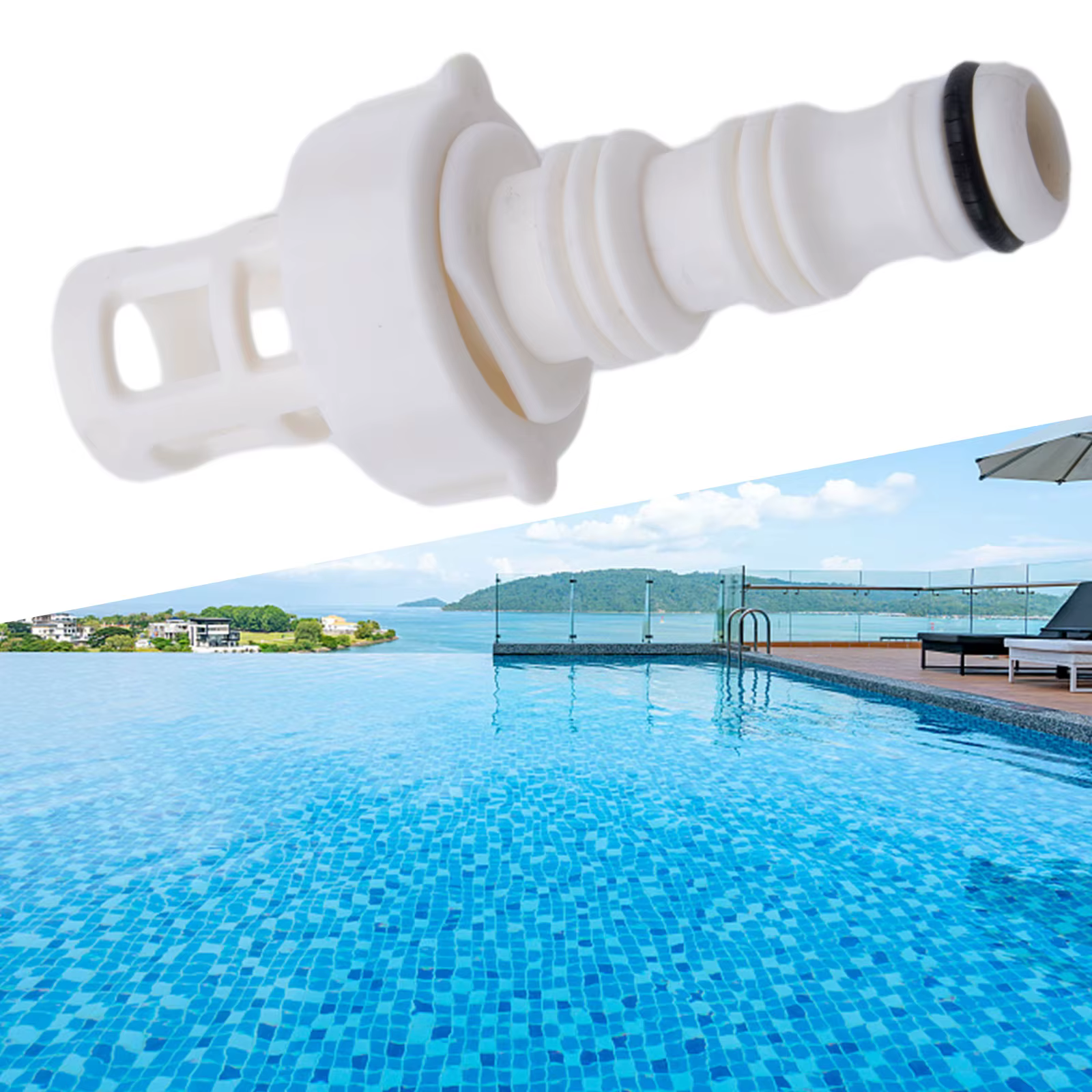 Pour connexion d'adaptateur INTEX au dispositif de Drainage pour tuyau d'arrosage, adaptateur de vid