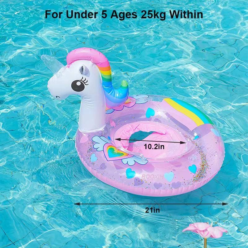 Bouée gonflable licorne pour piscine Accessoire de piscine, bouée de natation, jouets aquatiques d