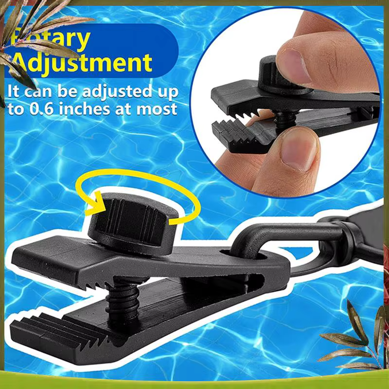 Kit complet de sangles de bobine de couverture solaire pour piscine, fiable, comprend 6 clips à verr