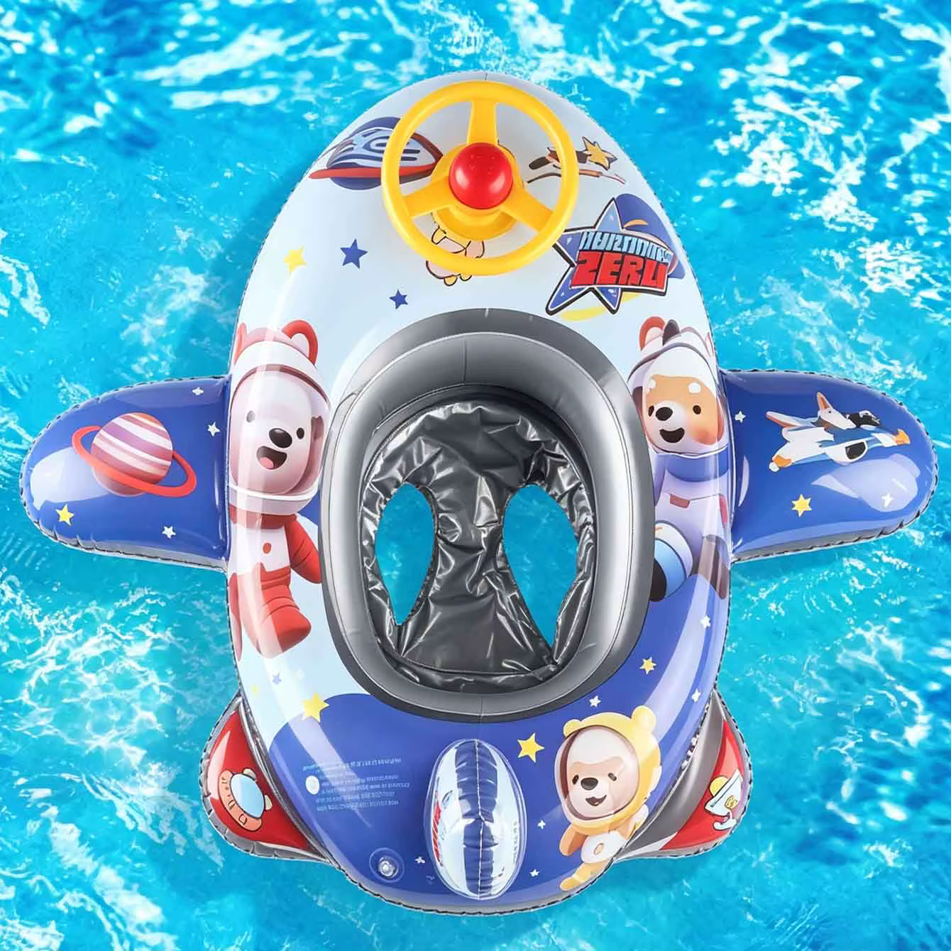 1PC Bouée gonflable en PVC pour piscine