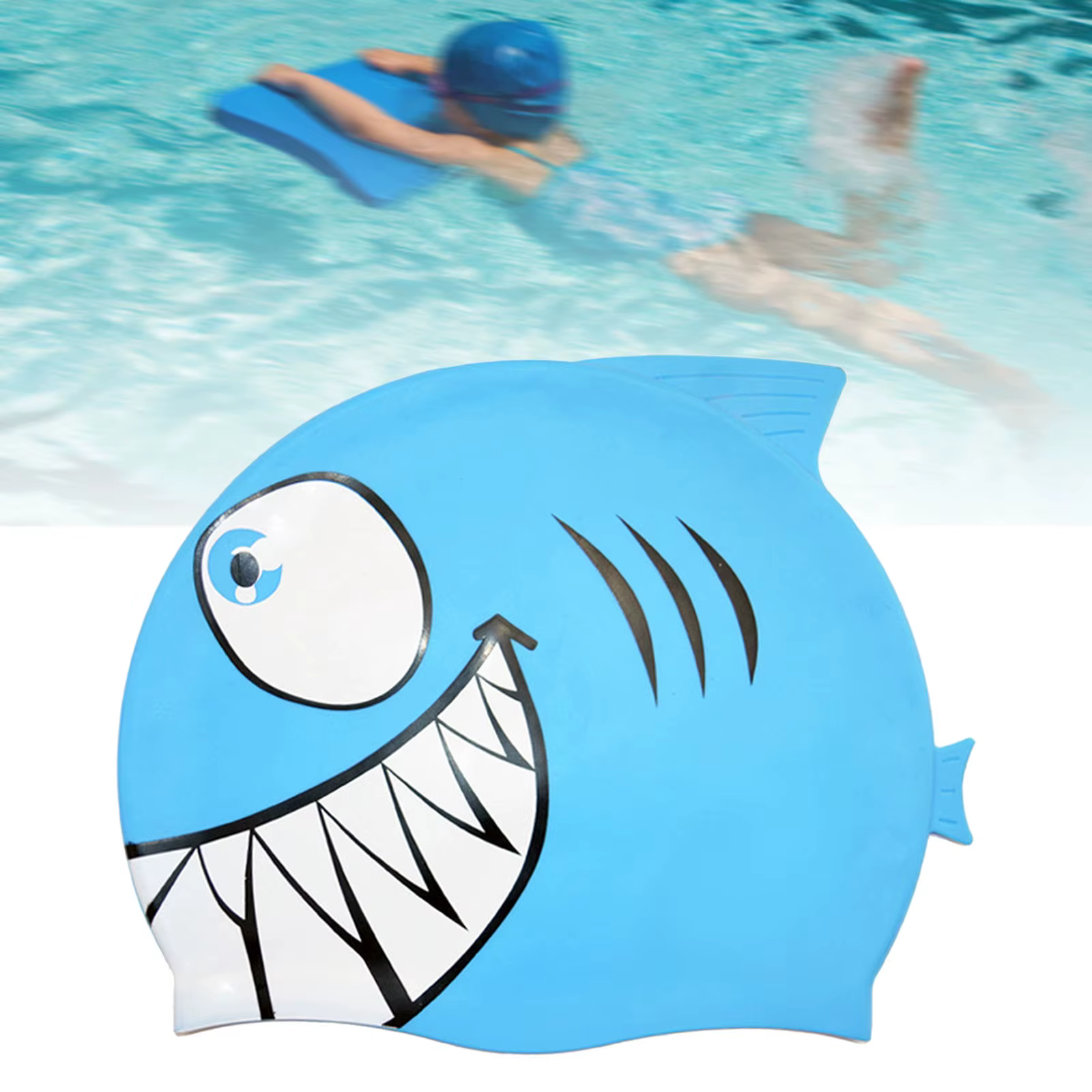 Bonnet de bain en forme de requin