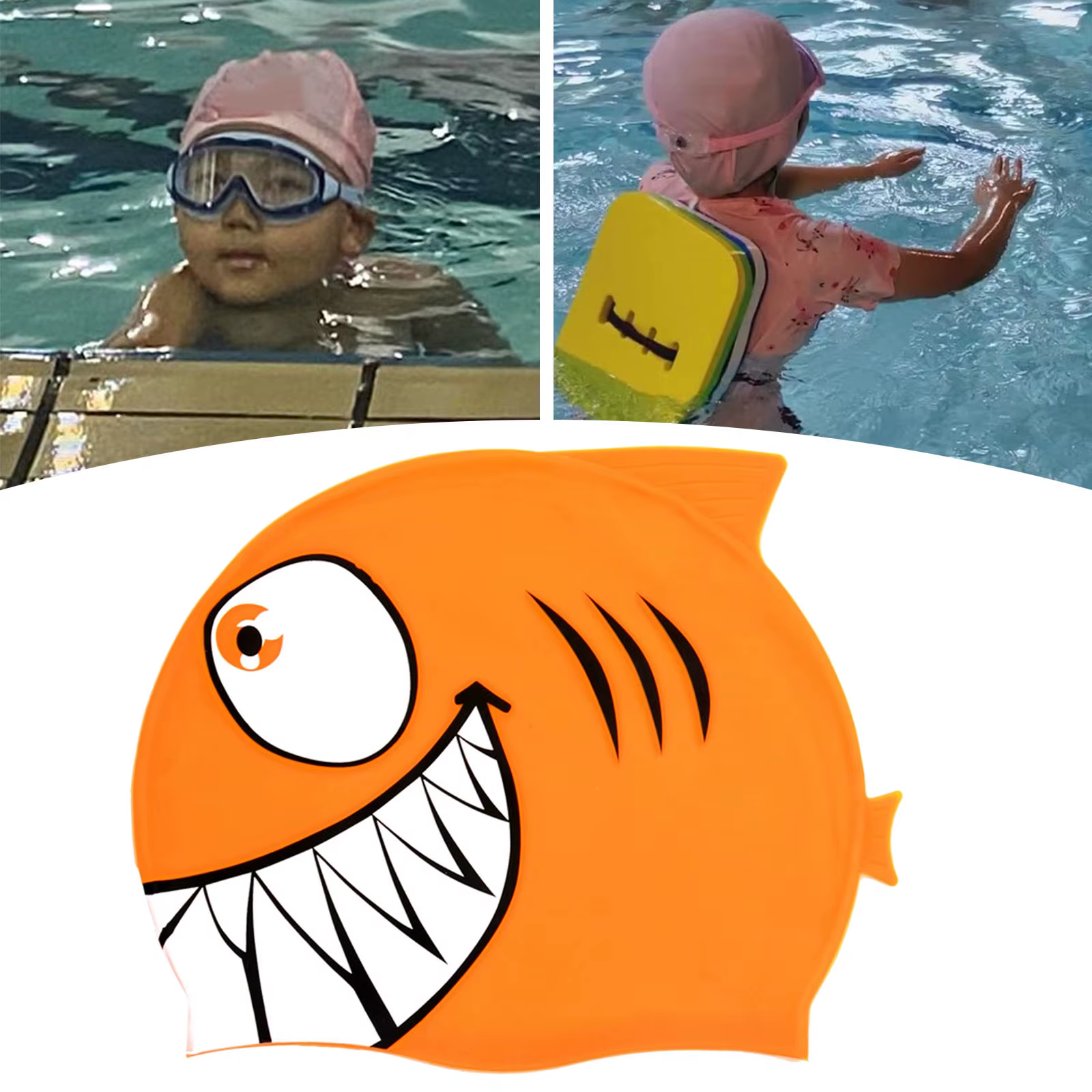 Bonnet de bain en forme de requin