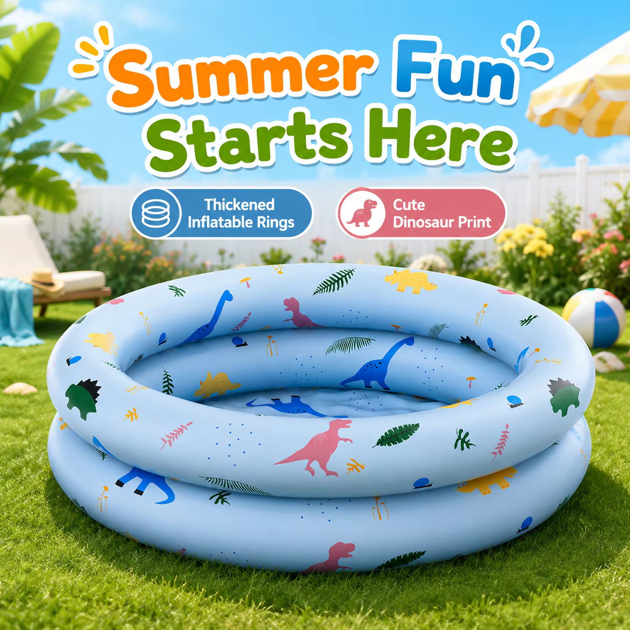 Piscine gonflable 1 pièce