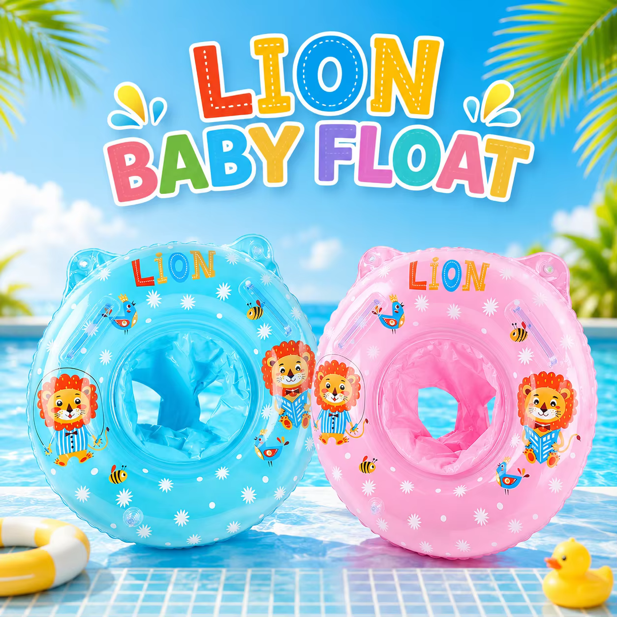 1 flotteur de piscine, bouée gonflable avec siège