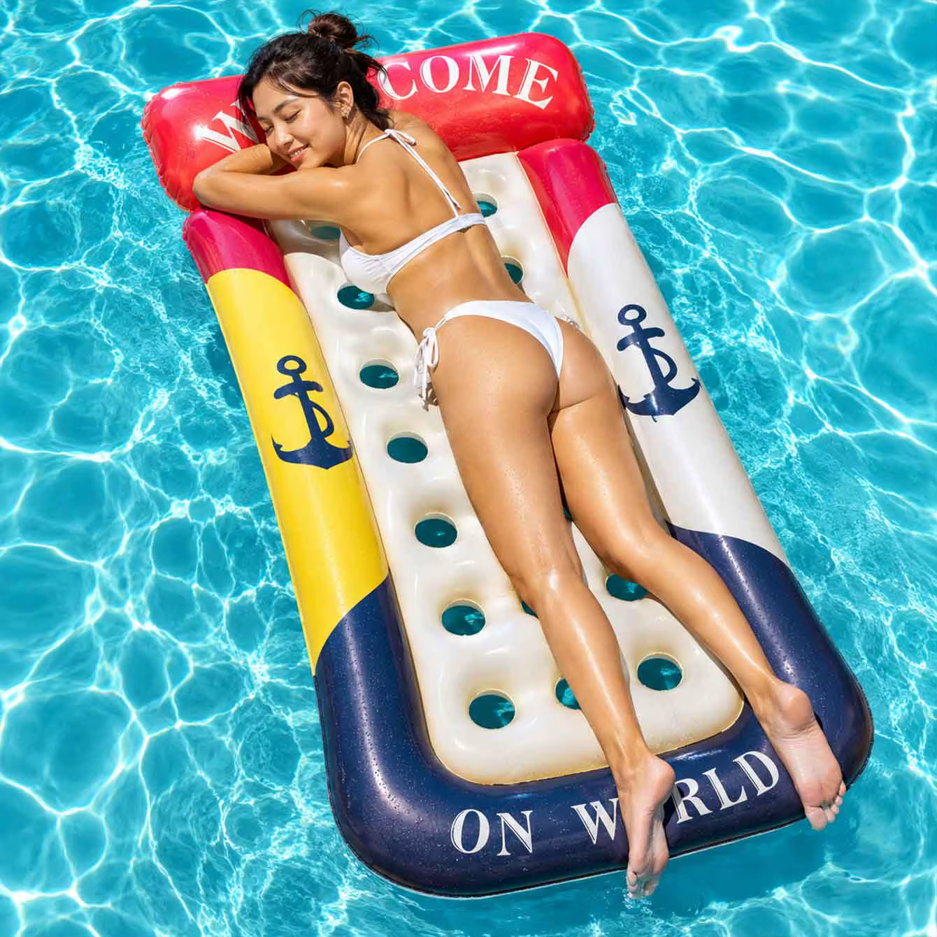 1 flotteur de piscine gonflable pour adulte