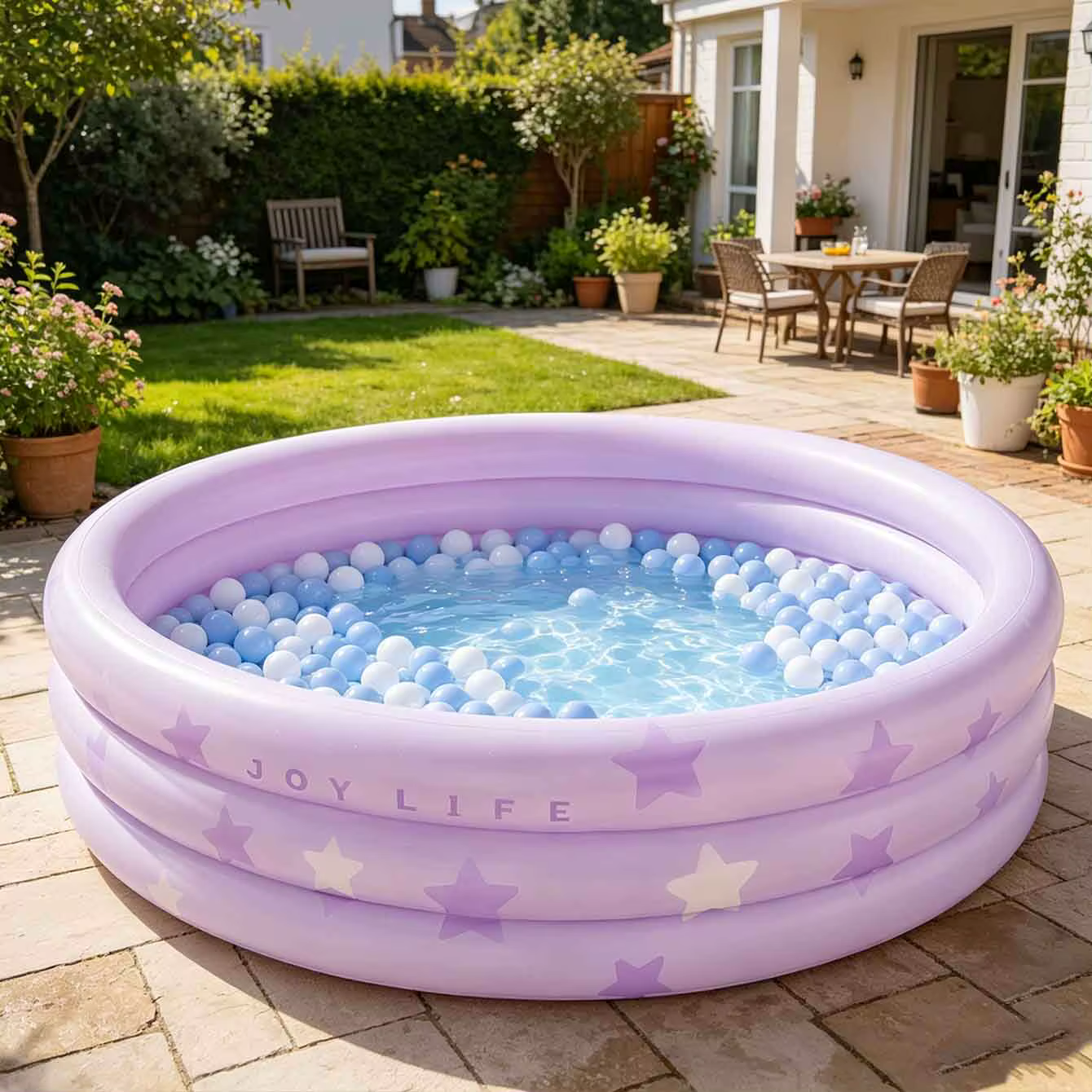 Piscine gonflable ronde de jardin