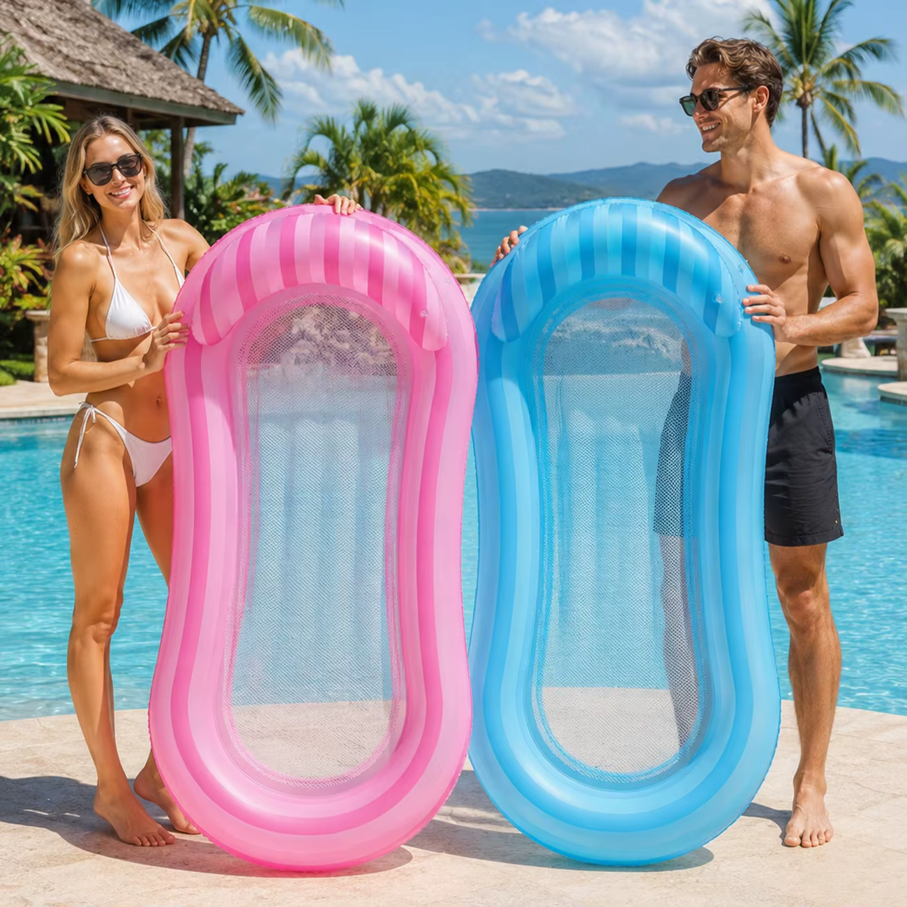 1PC Transat gonflable pour piscine