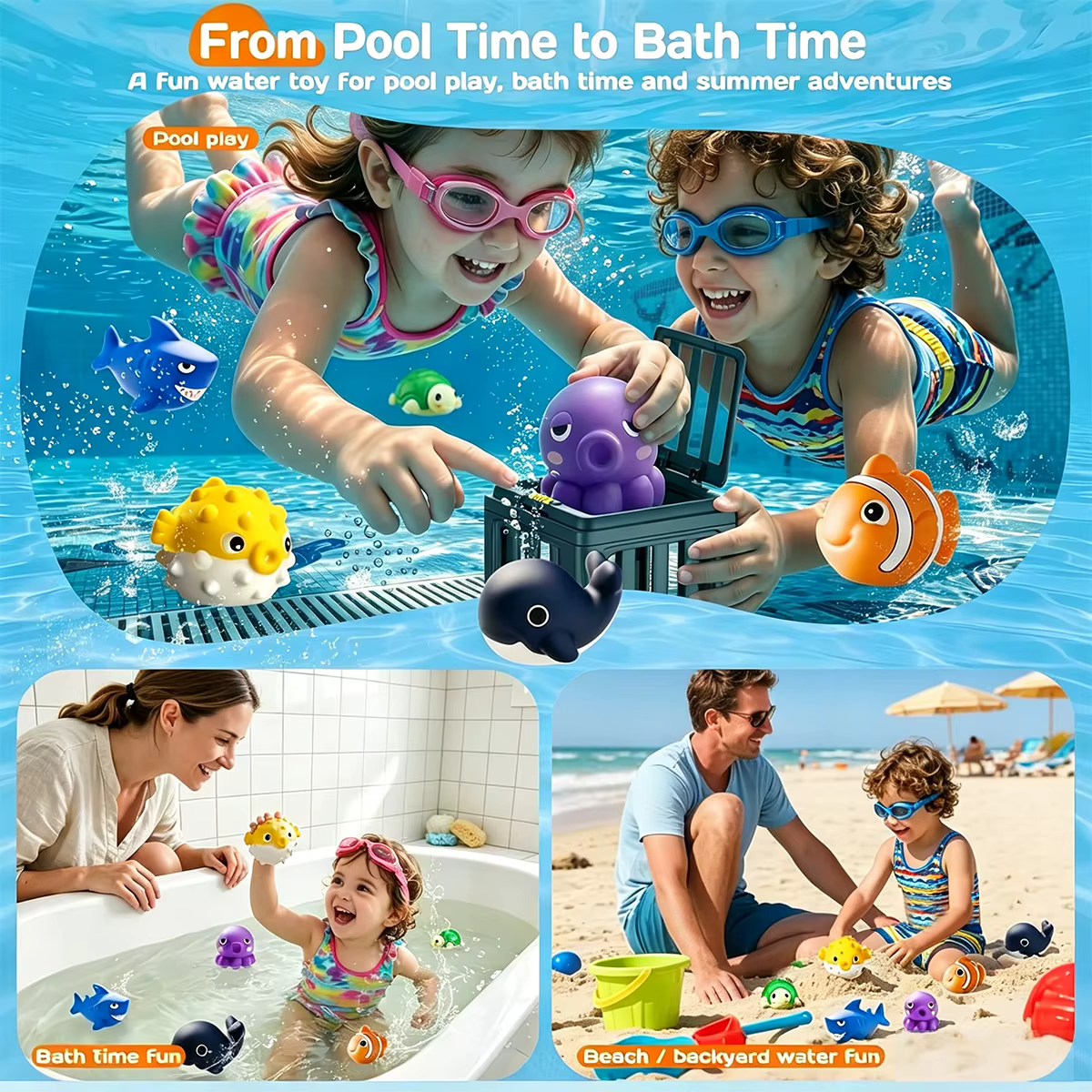 NOUVEAU Jouets de natation et de plongée Fish Box