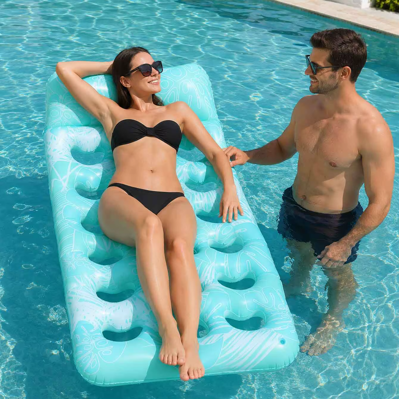 Matelas gonflable pour piscine - Flotteurs