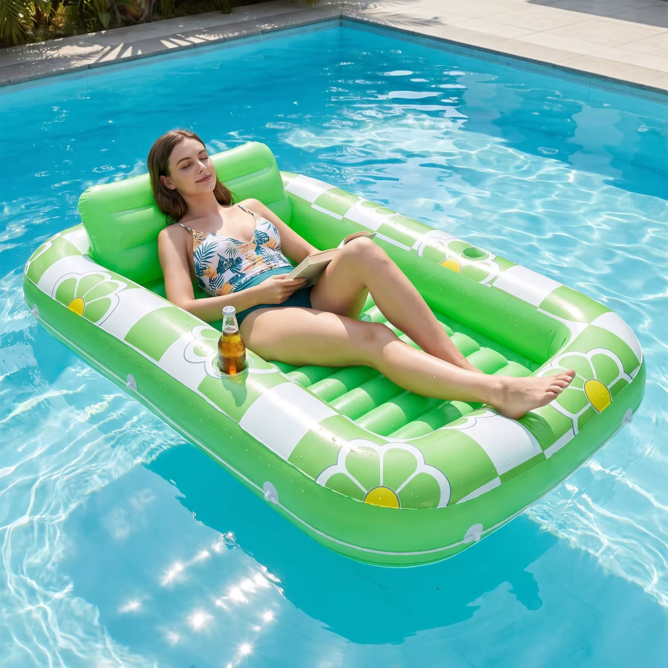 Transat flottant pour piscine