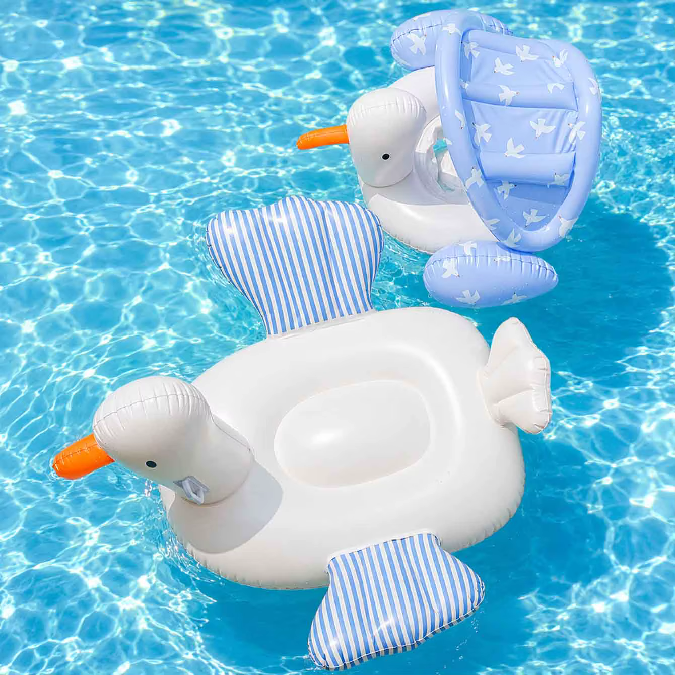 1PC Bouée Gonflable Cygne pour Piscine