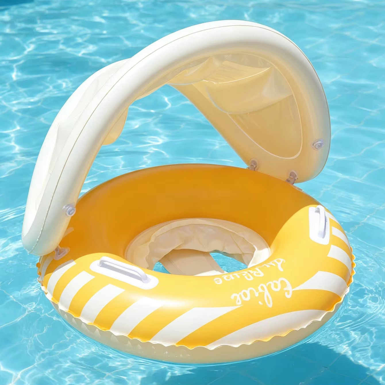 1 pièce Bouée gonflable avec auvent pare-soleil