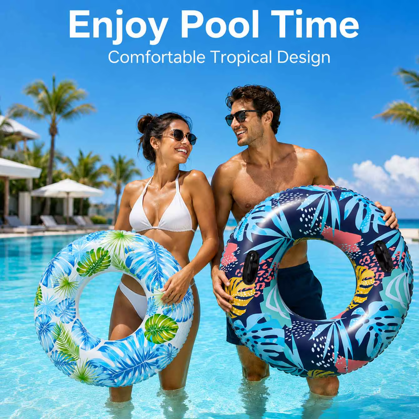 1 pièce de flotteurs et tubes gonflables pour piscine