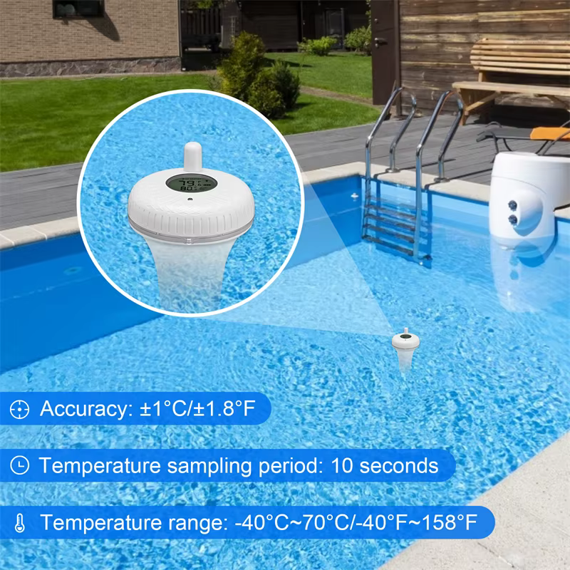 INKBIRD Piscine Flottant Therye.com IBS-P01B Bluetooth IPX7 Baignoire Spa Bain À Remous Étangs De Poissons Mesure De La Température Mètre