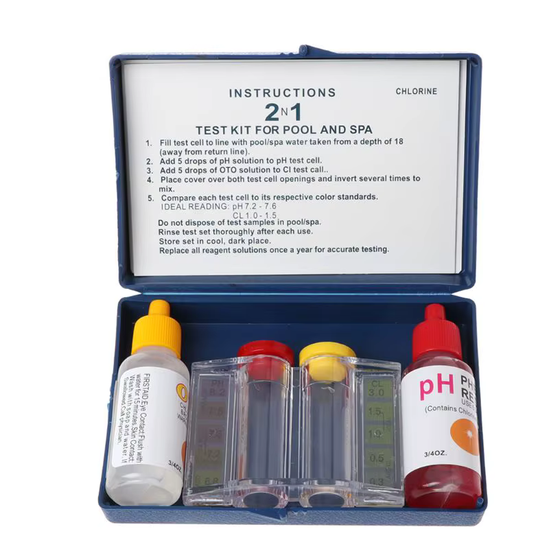 Kit de Test de qualité de l'eau, pH, chlore, piscine, hydroponique, Aquarium