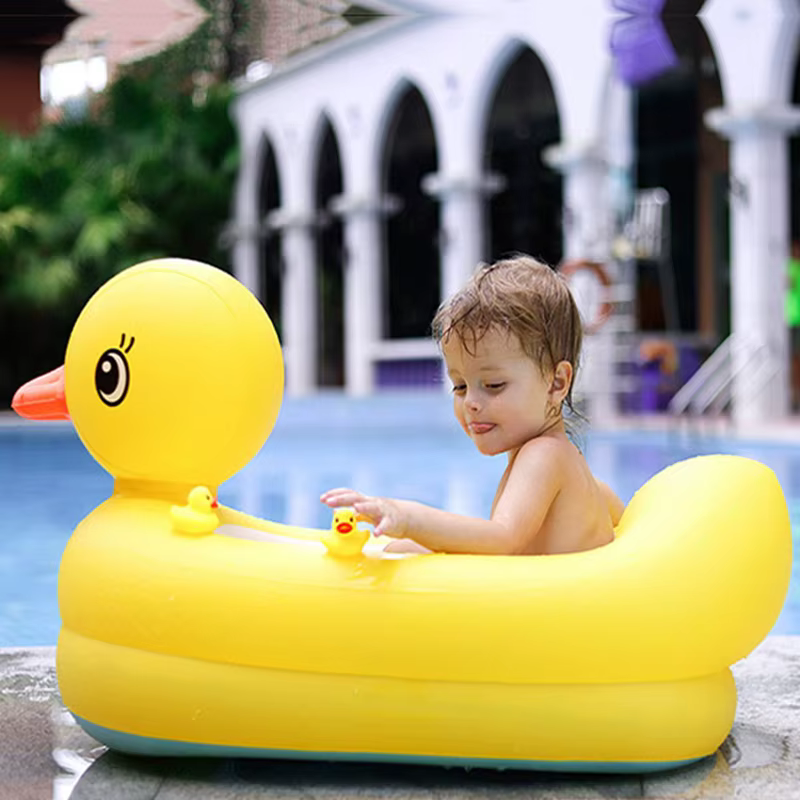 Piscine gonflable de bain de canard de dessin animé infantile jouer bassin