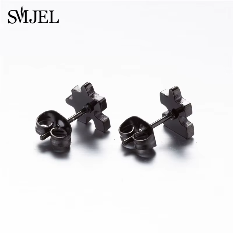 Boucles d'Oreilles en Acier Inoxydable, Bijoux à la Mode, Petit Animal, Punk, Croix, Musique, Parapluie, Ballet, Cadeaux