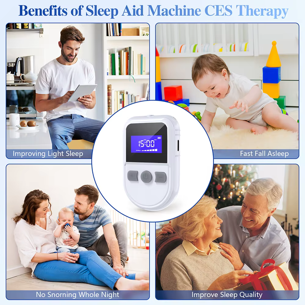 KTS – dispositif d'aide au sommeil, insomnie, anxiété, dépression, thérapie CES, stimulateur transcrânien à microcourant, soulagement de la douleur de la Migraine