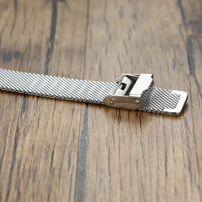 Bracelet de montre en acier inoxydable pour homme, réglable, personnalisé, classique, nature intemporelle, maille